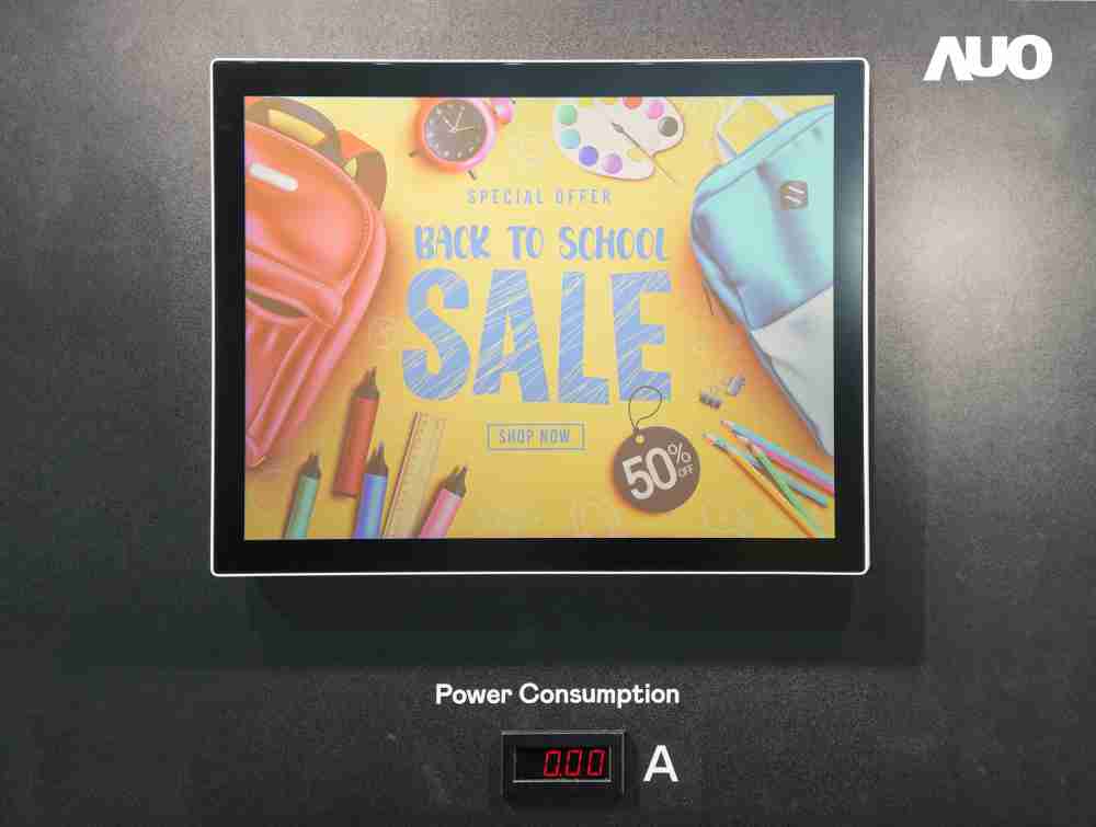 彩霸王展示胆固醇液晶超低耗能户外全彩显示器，，，，ChLC（胆固醇液晶）以双稳态技术使静态显示零功耗，，，具省电、、、高彩度、、环保的特性，，，还整合软硬件系统解决方案，，，可透过单一云端平台管理